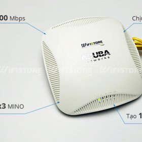 Aruba IAP225 WiFi ốp trần 1800 Mbps, Tải 250user, PoE