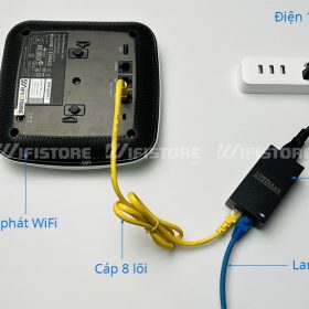Aruba IAP225 WiFi ốp trần 1800 Mbps, Tải 250user, PoE