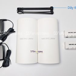 Mercury MWB201S | Truyền điểm – điểm xa 1km(thực tế), PTP 300Mbps