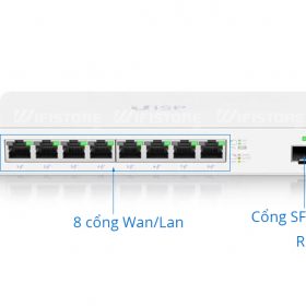 Ubiquiti UISP-R| Router chịu tải 300user, 8 cổng Wan/Lan Gigabit