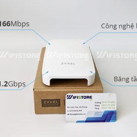 Zyxel WAC500H WiFi ốp trần 1166Mbps, chịu tải 200 user, 3 Cổng gigabit