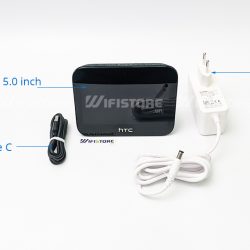 WiFi HTC 5G Hub tốc độ 2.63Gbps, tải 20user, màn Hình 5.0 inch