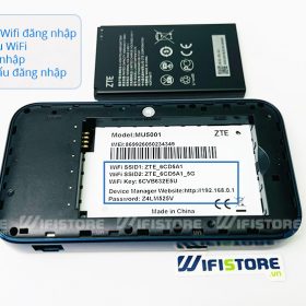WiFi ZTE 5G MU5001 tốc độ 3.8Gbps, tải 32user, Pin 4500mAh