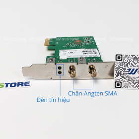 Card thu WiFi cho PC ASUS PCE-AC51 tốc độ nhận 750Mbps, cắm PCI