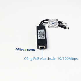 Đổi nguồn PoE 48V ra DC 12V-2A và tín hiệu cổng Lan chính hãng Hasivo