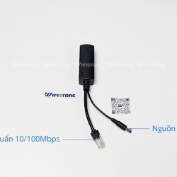 Đổi nguồn PoE 48V ra DC 12V-2A và tín hiệu cổng Lan chính hãng Hasivo
