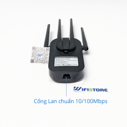 Ancatus A2 Kích sóng WiFi cắm ổ điện chuẩn AC1200, 4 anten