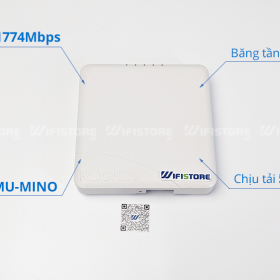 Ruckus R500 | WiFi ốp trần 1774 Mbps, Tải 512user, PoE