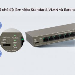TEG1110PF-8-102W | Switch PoE Tenda 10 cổng PoE công suất 102W, 1Uplink Gigabit, 1 SFP