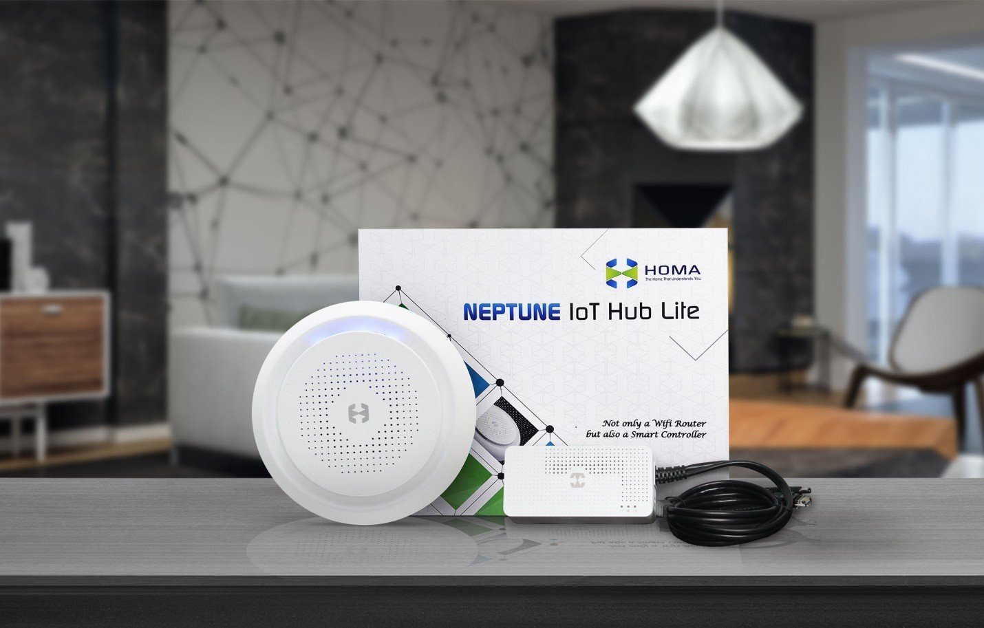 NEPTUNE IoT Hub Lite - WiFi ốp trần khủng 3 băng tần, tốc độ AC3000 chịu tải 200user