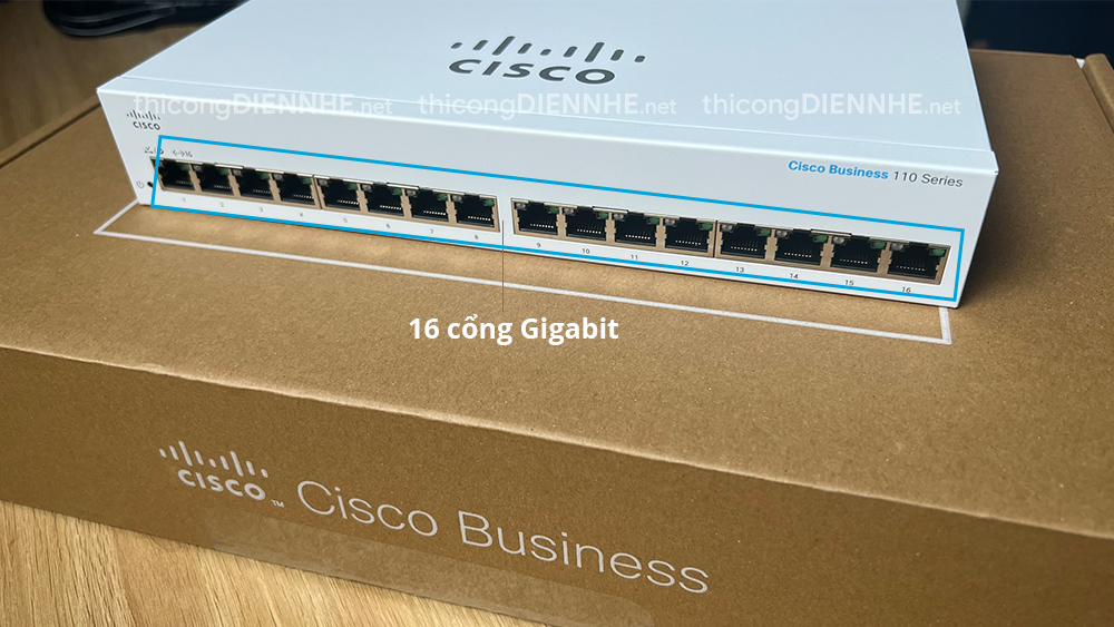 CISCO CBS110-16T-EU | Switch 16 cổng Gigabit tốc độ 1000Mbps