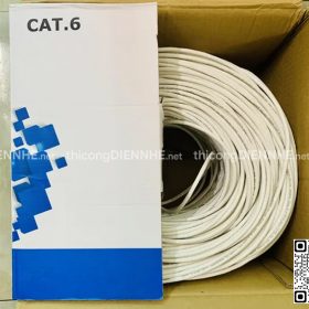 Cáp mạng Hikvison CAT6 UTP, DS-1LN6-UE-W, 8 lõi đồng nguyên chất 99.97%