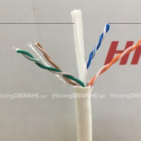 Cáp mạng Hikvison CAT6 UTP, DS-1LN6-UE-W, 8 lõi đồng nguyên chất 99.97%
