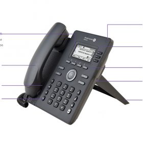 Alcatel H3G Điện thoại IP 3 tài khoản SIP, Cổng Gigabit