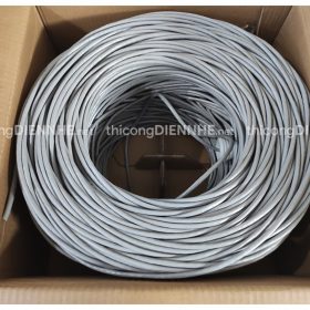 Cáp mạng Cat5e Hikvision DS-1LN5E-E/E, vỏ PVC xám, 305M/Thùng