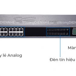 Grandstream GXW4224 - Card gateway 24 máy lẻ điện thoại analog
