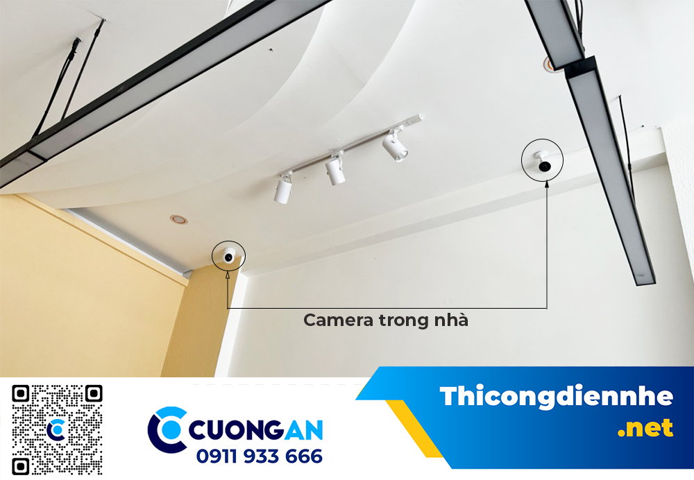 Thi công hệ thống điện nhẹ Am Sande Cafe 153 Quang Trung, quy mô 150m2