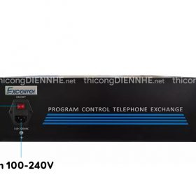 Khung tổng đài Excelltel PABX TP152, sẵn nguồn, 15 khe card nhánh, 4 khe card trung kế