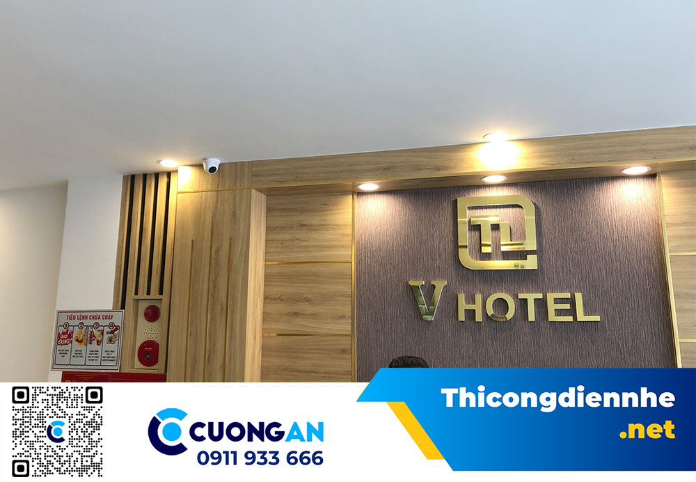 Thi công hệ thống điện nhẹ V Hotel Hải Phòng - khách sạn 3 sao quy mô 25 phòng