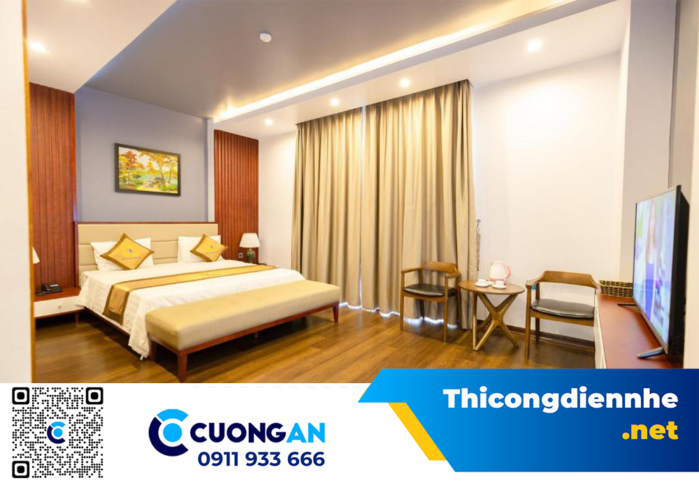 Thi công hệ thống điện nhẹ Mai Linh Hotel – Móng Cái quy mô 24 phòng