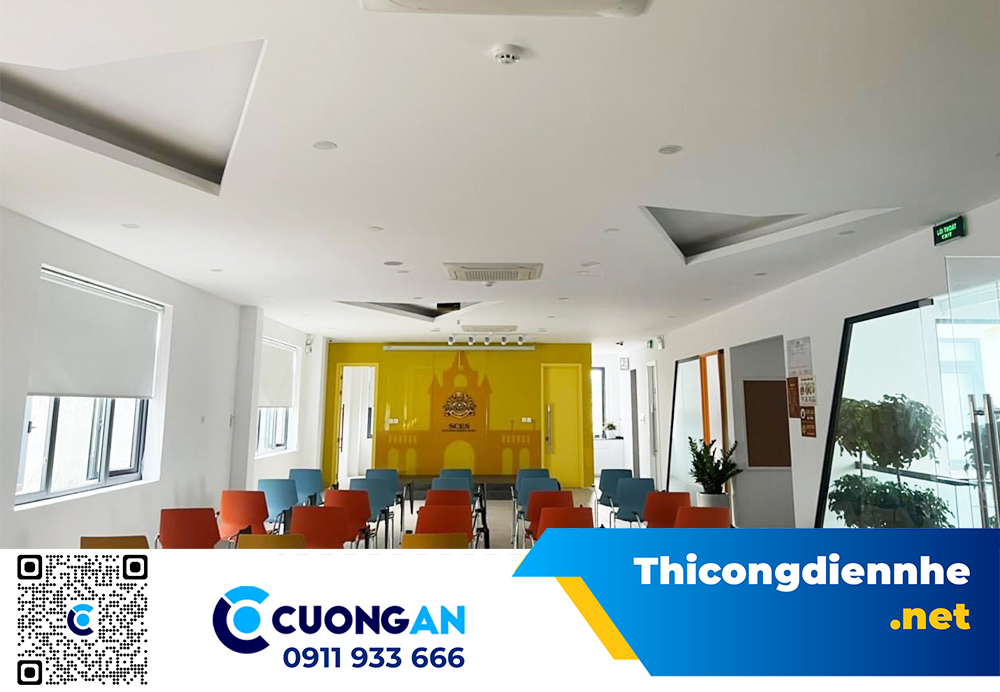 Thi công hệ thống Loa cho trung tâm anh ngữ SREC - quy mô 4 tầng, diện tích 500m2