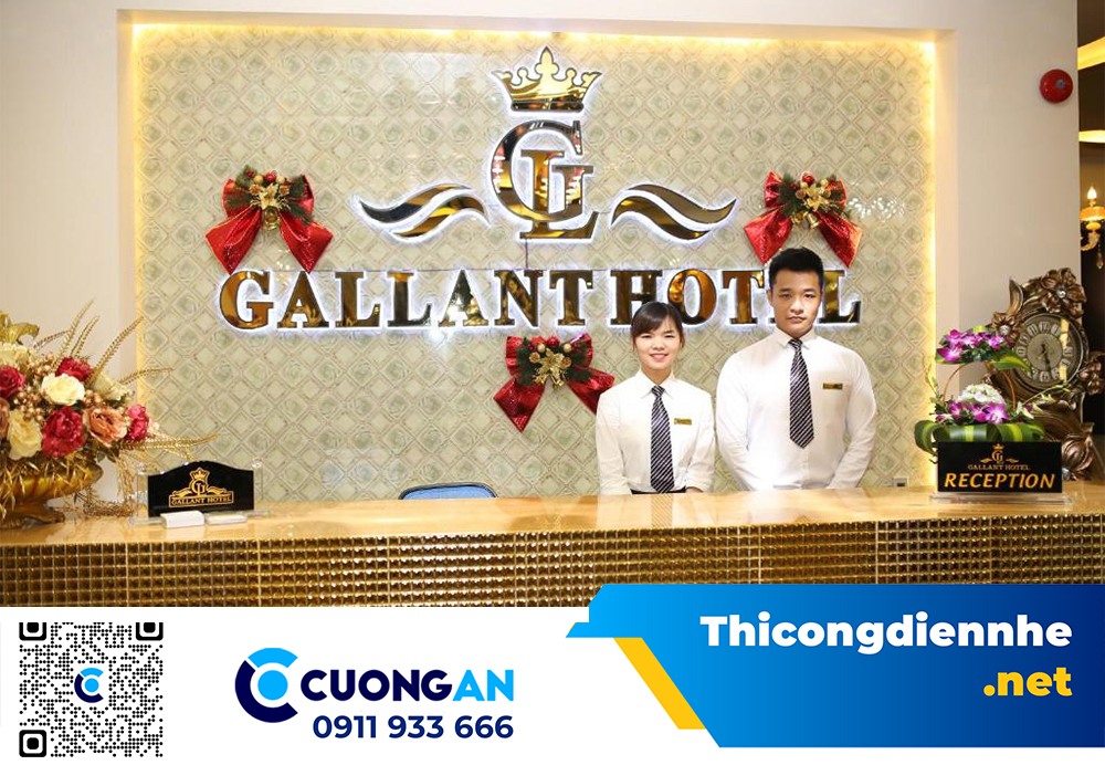 Nâng cấp hệ thống điện nhẹ Gallant Hotel –168 Trung Lực, Hải Phòng quy mô 30 phòng