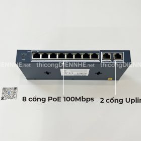 Hikvision DS-3E0310P-E/M | Switch 8 port PoE 60W, 2 uplink Gigabit