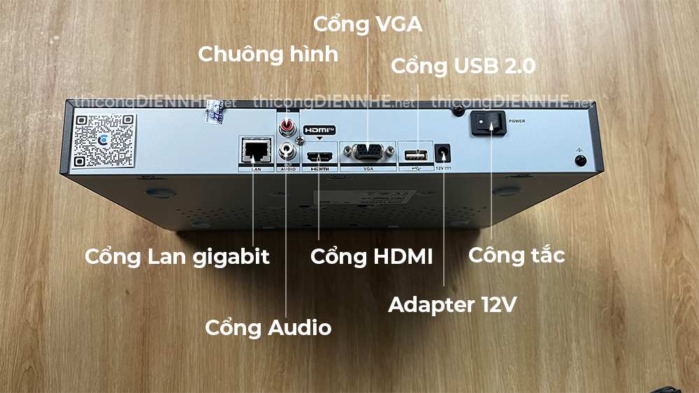 Đầu ghi camera IP 32 kênh HIKVISION DS-7632NXI-K2, nhận tối đa 2 ổ 10TB