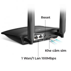 TP-link TL-MR100 WiFi 4G - 300Mbps, 1Wan/1Lan, cắm điện