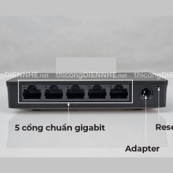 Grandstream GWN7700 | Switch chia mạng 5 cổng chuẩn Gigabit 1000Mbps