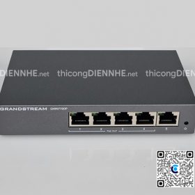 Grandstream GWN7700P | Switch chia mạng 5 cổng PoE chuẩn Gigabit 1000Mbps