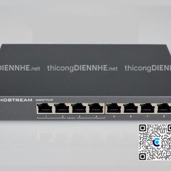 Grandstream GWN7701P | Switch chia mạng 8 Cổng Gigabit, trong đó 4 cổng PoE Gigabit