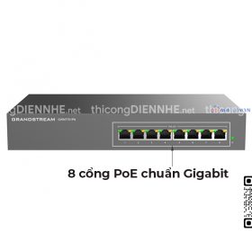 Grandstream GWN7701PA | Switch chia mạng 8 Cổng PoE chuẩn Gigabit