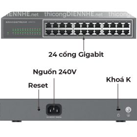Grandstream GWN7703 | Switch chia mạng 24 Cổng Gigabit