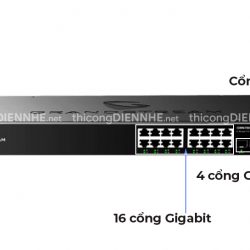 Grandstream GWN7802 | Switch 8 Cổng Gigabit Layer 2+, 4 cổng Gigabit SFP