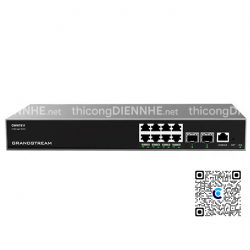 Grandstream GWN7811 | Switch 8 Cổng Gigabit Layer 3, 2 cổng 10 Gigabit SFP+
