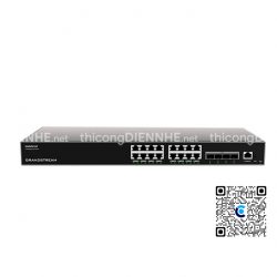 Grandstream GWN7812P | Switch chia mạng 16 Cổng PoE Gigabit, 4 cổng SFP+ 10 Gigabit