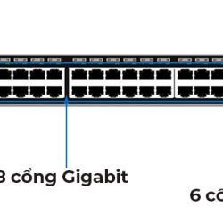 Grandstream GWN7816 | Switch 48 Cổng Gigabit Layer 3, 6 cổng 10 Gigabit SFP+