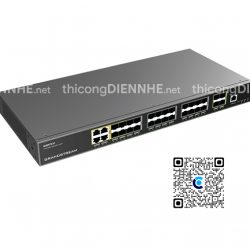 Grandstream GWN7831 | Switch Quang 28 cổng Layer3, 20 cổng SFP, 4 cổng SFP/GbE combo, 4 cổng SFP+