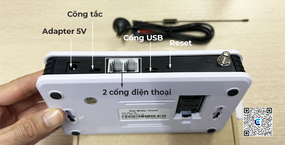 Bộ chuyển đổi sim di động GSM/ WCDMA/4G LTD sang 2 line tổng đài Analog