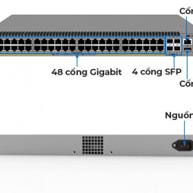 AT-x220-52GT-B51 Allied Telesis, Switch Managed 48 cổng Gigabit, 4SFP