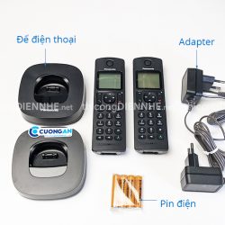 Điện thoại Analog Panasonic KX-TGC312CX hiện số, kéo dài 2 tay