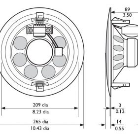 Loa âm trần Bosch LBC 3099/41 | 6W, đường kính lỗ gắn 250±3mm