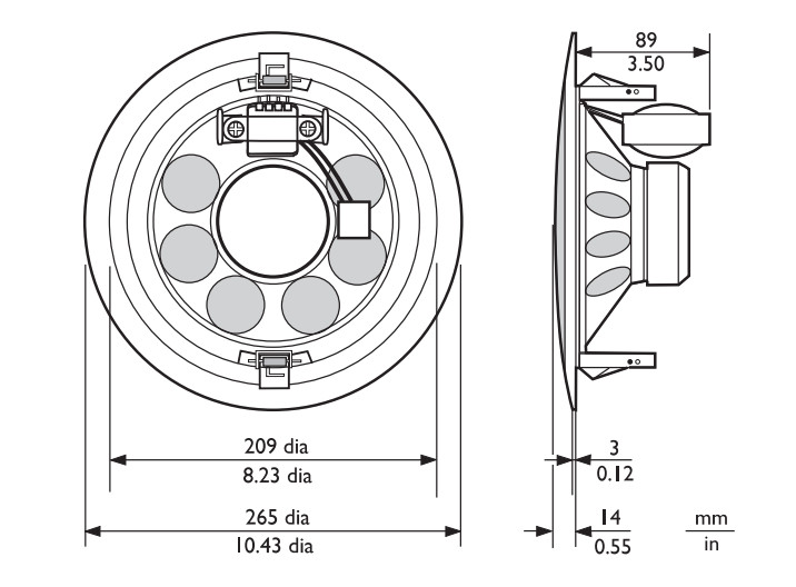 Loa âm trần Bosch LBC 3099/41 | 6W, đường kính lỗ gắn 250±3mm
