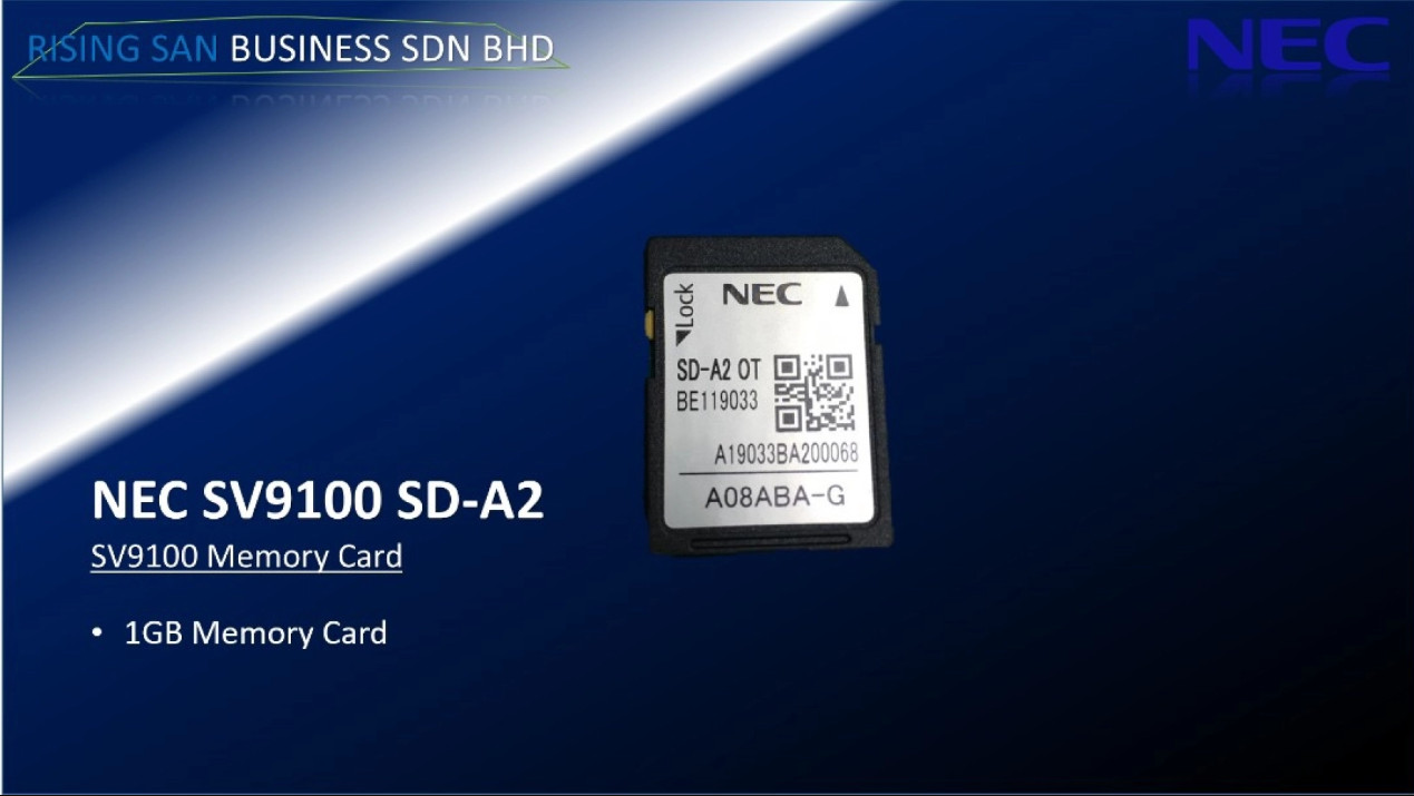 NEC SD-A2 OT | Thẻ lưu trữ SD trên GCD-CP20 (2GB)