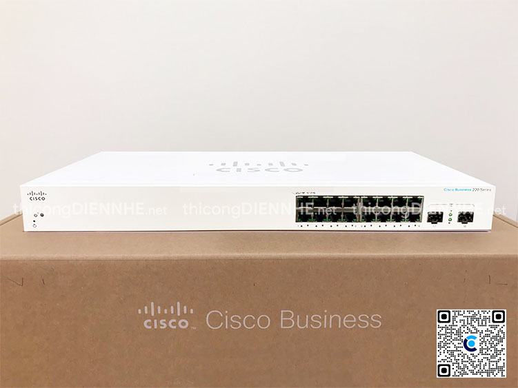 Cisco CBS220-16T-2G-EU | Switch chia mạng 16 Port Gigabit Smart, 2 SFP Gigabit