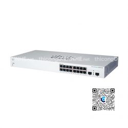 Cisco CBS220-16T-2G-EU | Switch chia mạng 16 Port Gigabit Smart, 2 SFP Gigabit