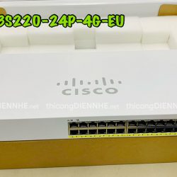 Cisco CBS220-24P-4G-EU | Switch chia mạng 24 Port PoE Gigabit Smart, 4 Port SFP 1G