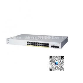 Cisco CBS220-24P-4X-EU | Switch chia mạng 24 Port PoE Gigabit, 4 Port SFP+ 10G