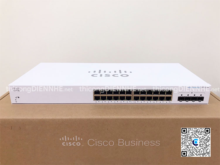 Cisco CBS220-24T-4G-EU | Switch chia mạng 28 Port Gigabit Smart